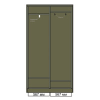 Шкаф-купе для прихожей СШ-010.07