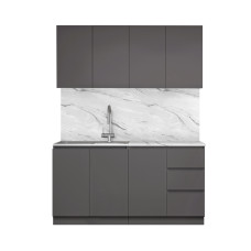 Мэри СН-114 ДСП (1,4м-2,6м, серый графит)