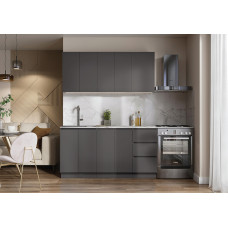 Мэри СН-114 ДСП (1,4м-2,6м, серый графит)