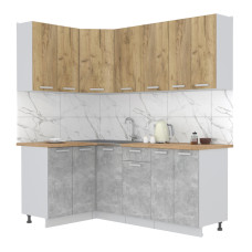 Мила Лайт угловые  ЛДСП (1,2*1,2м -1,2*3,0м)