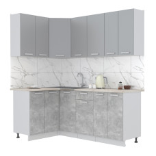 Мила Лайт угловые  ЛДСП (1,2*1,2м -1,2*3,0м)